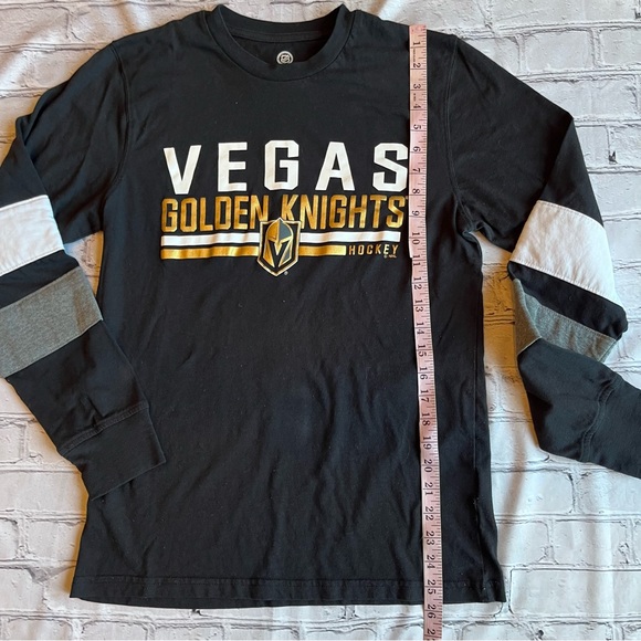 Las Vegas Golden Knights NHL Long Sleeve T-shirt Medium 38-40 Logo VGK Hockey - Picture 4 of 12